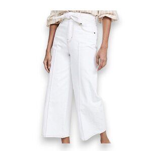 Joie Gadina Belted Ankle Wide-leg Pants